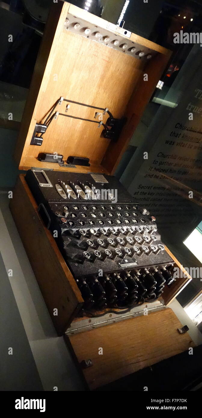 La seconda guerra mondiale, Enigma macchina di codifica utilizzata agli inizi a inizio a metà del ventesimo secolo e commerciali per uso militare. Foto Stock