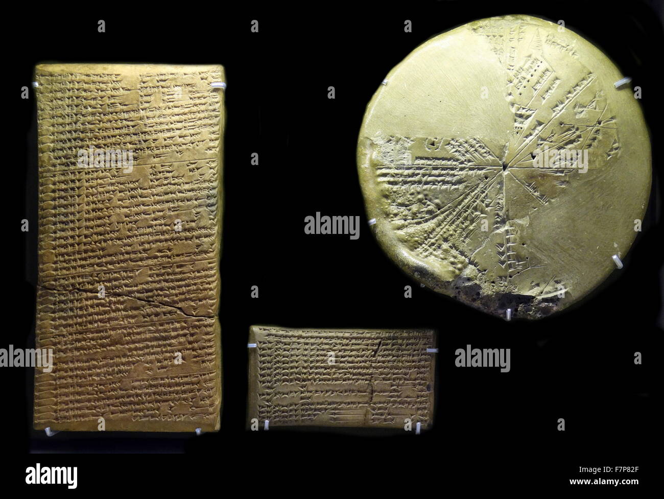 Il cuneiforme tavolette assire del II millennio A.C. in Iraq. Foto Stock