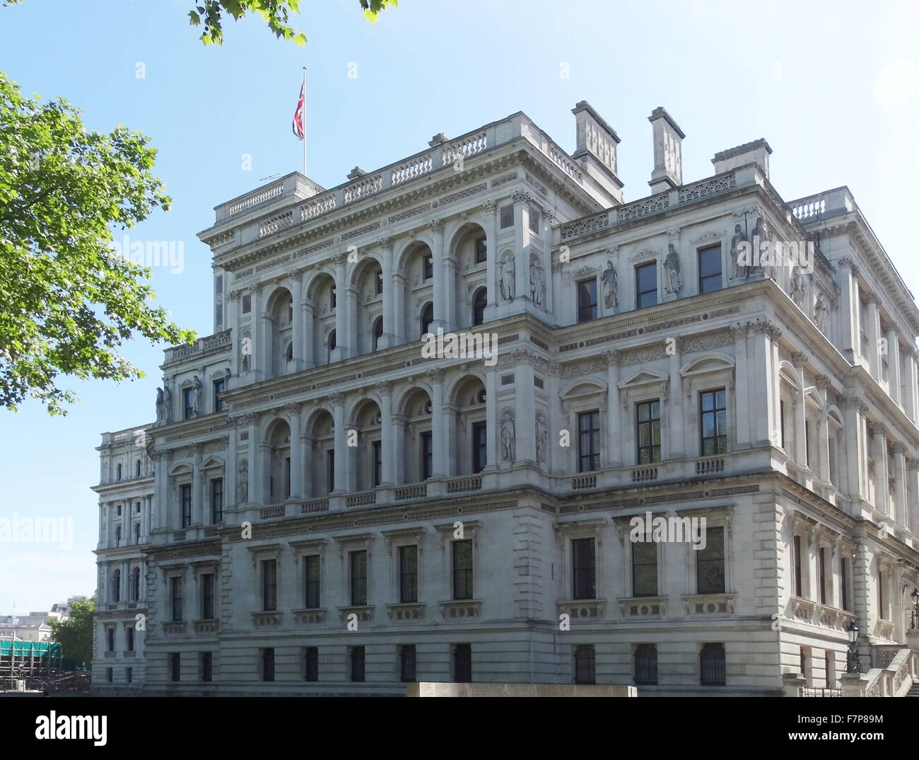 Esterno dell India Office (ora del Foreign and Commonwealth Office di Londra). Foto Stock