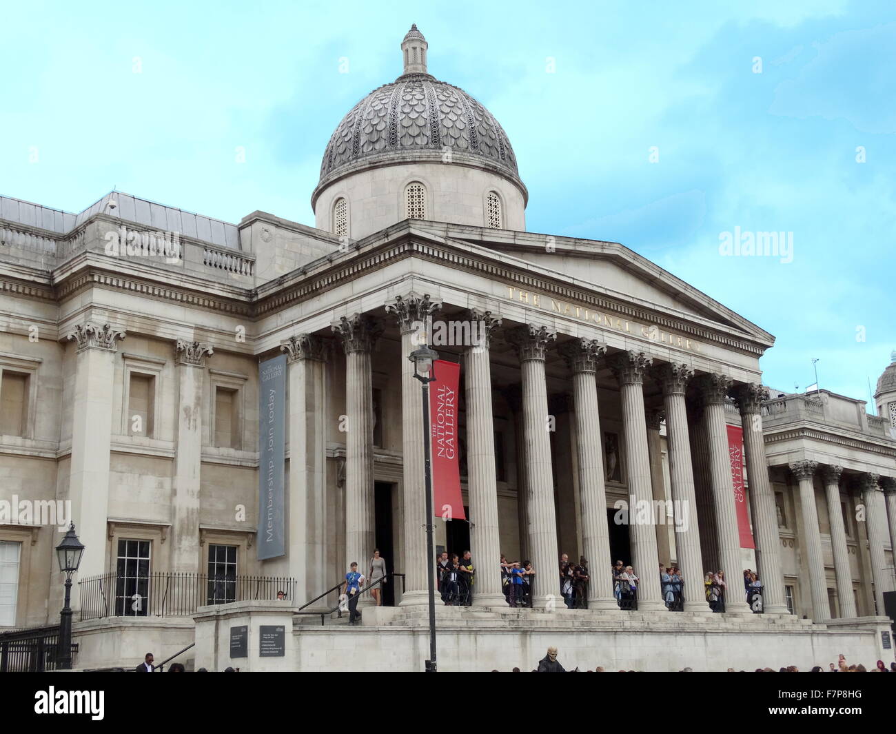 La National Gallery Art Museum di Trafalgar Square, Londra Foto Stock