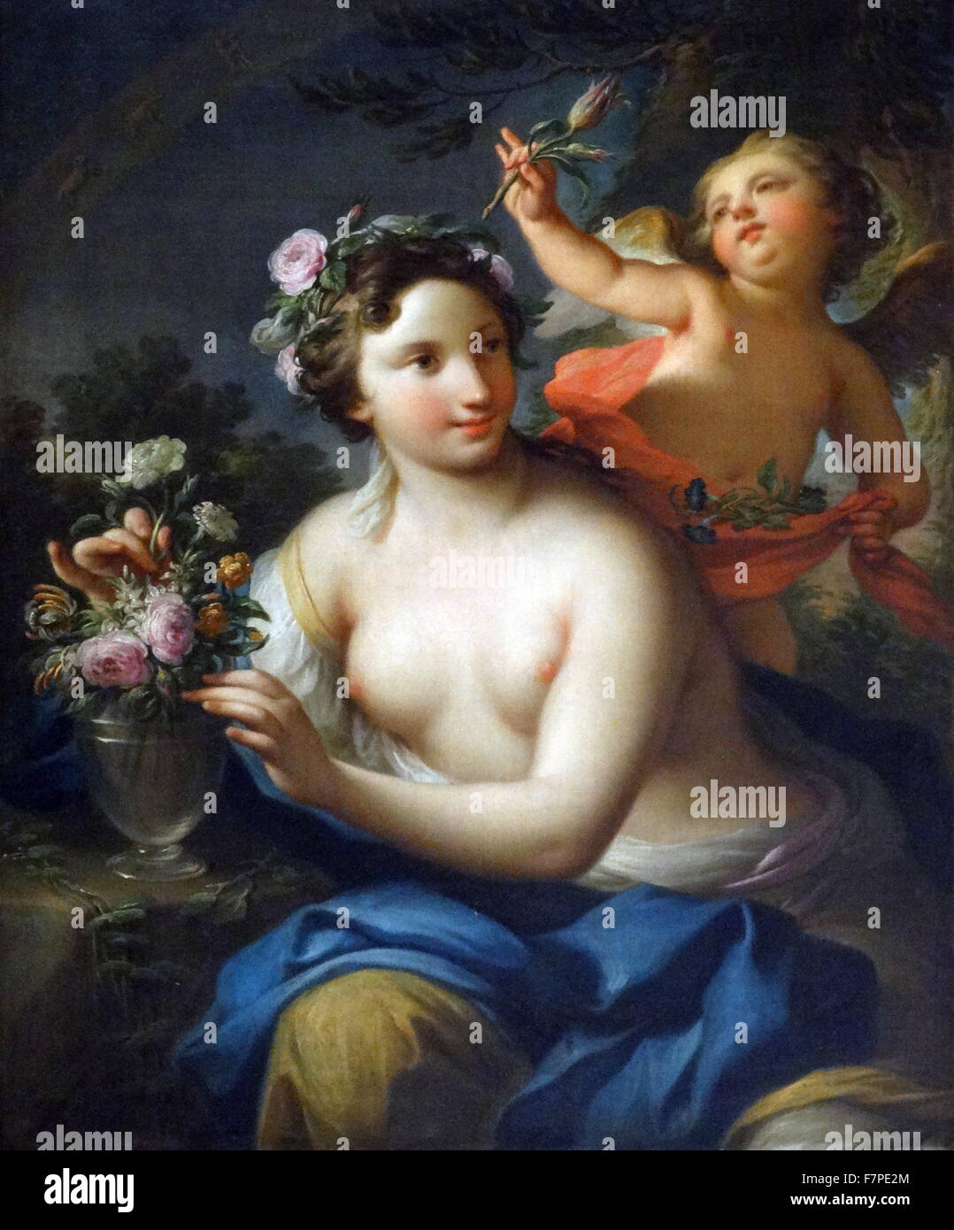 Allegoria della Primavera, c.1760 (olio su tela di Andrea Casali, (1705-84) Foto Stock