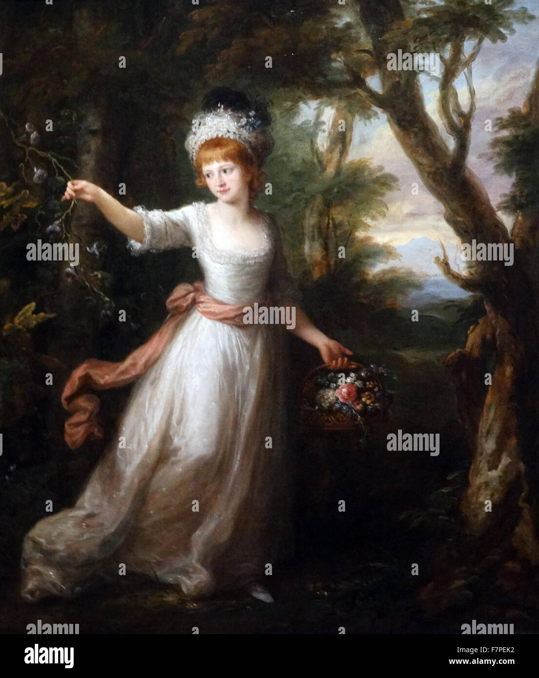 Henrietta Laura Pulteney (1766-1808) dipinse circa 1777 da Angelica Kauffmann 1741-1807 Foto Stock