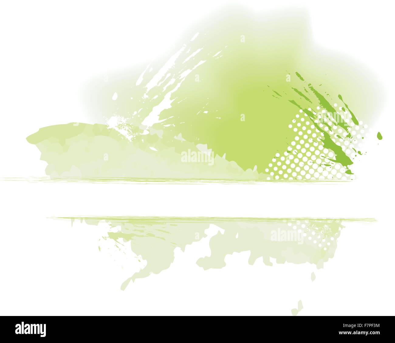 Green grungy spruzzi di colore con spazio per il testo Illustrazione Vettoriale
