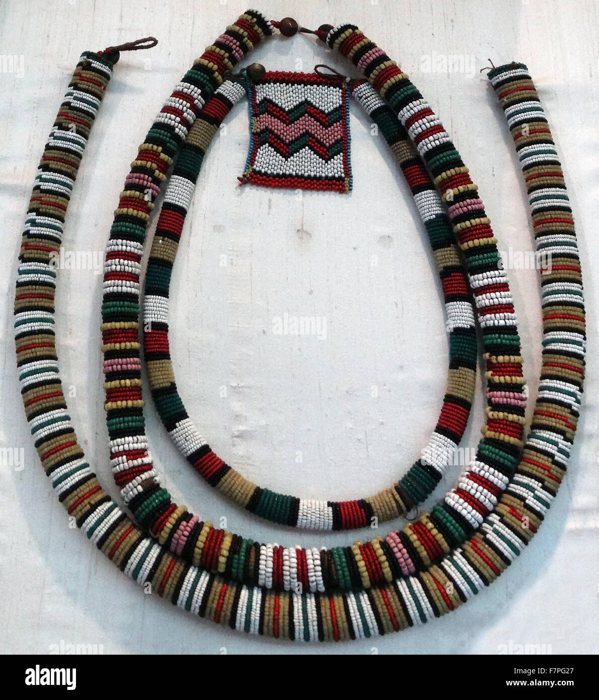 Beadwork gioielli realizzati da persone Zulu Foto Stock