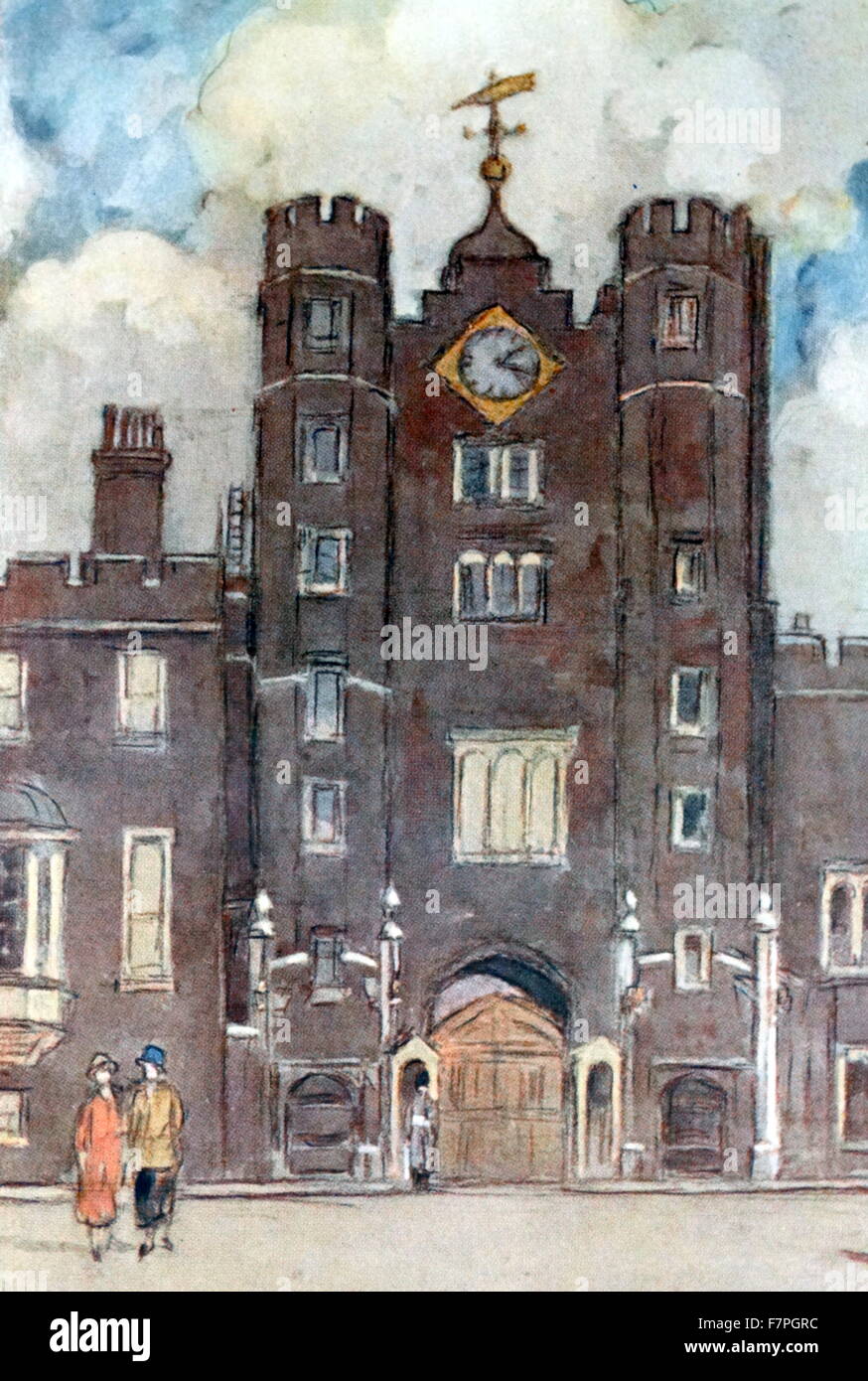 Il St James's Palace di Londra, da H.M. Levens 1862-1936), Foto Stock