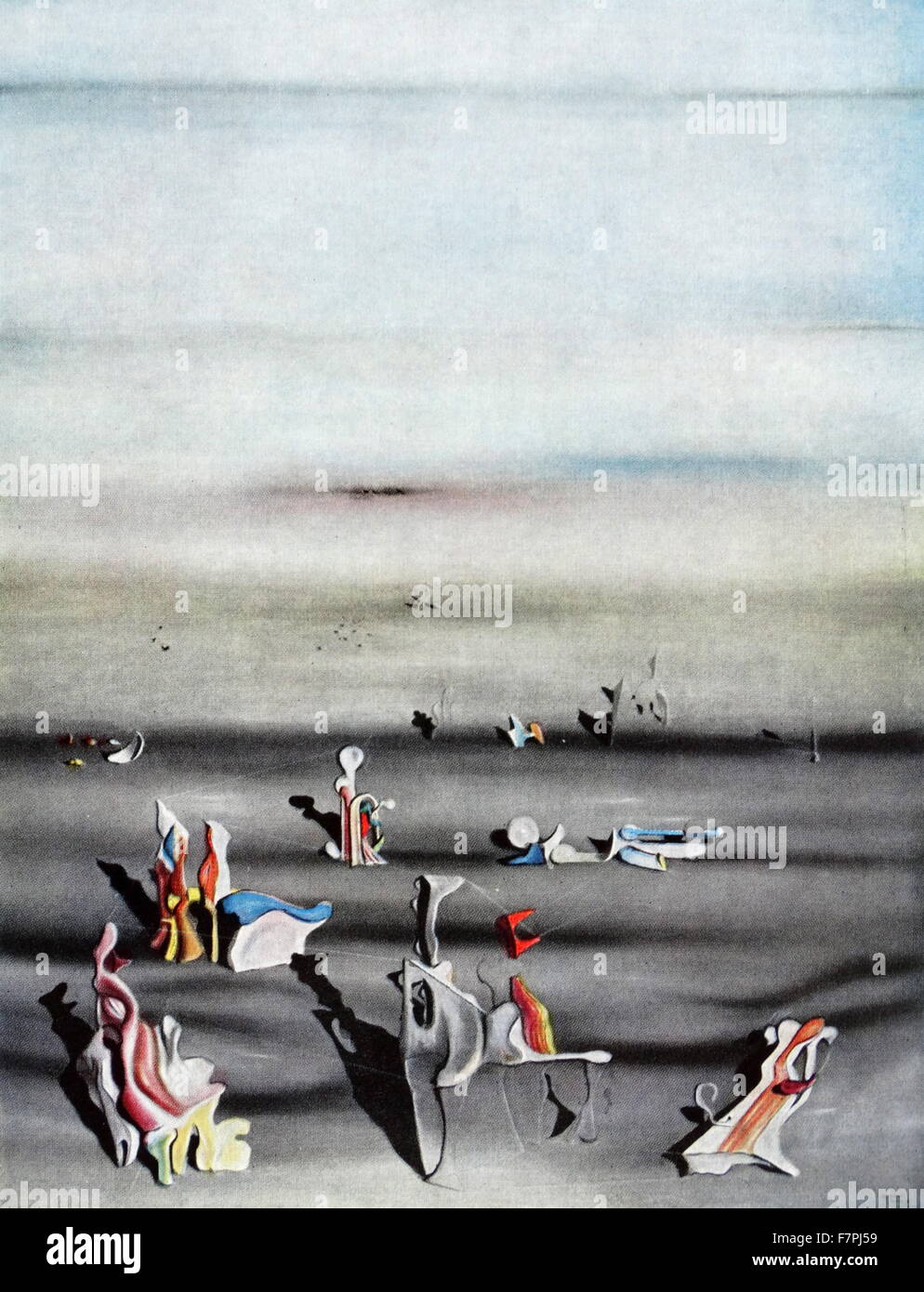 pittura intitolata l arredamento del tempo di yves tanguy 1900 1955 francese il pittore surrealista datata 1939 foto stock alamy