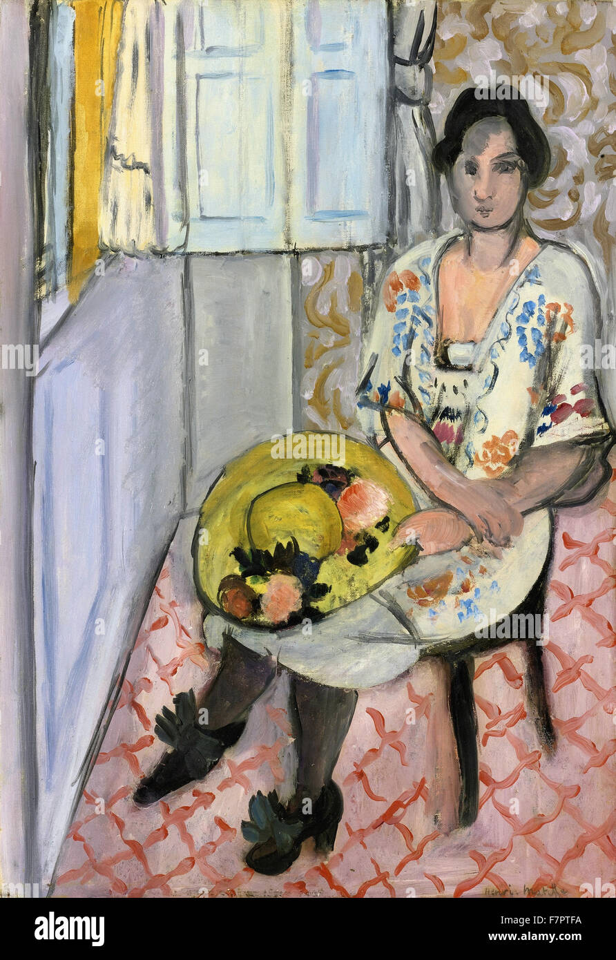 Henri Matisse - femme au chapeau Foto Stock