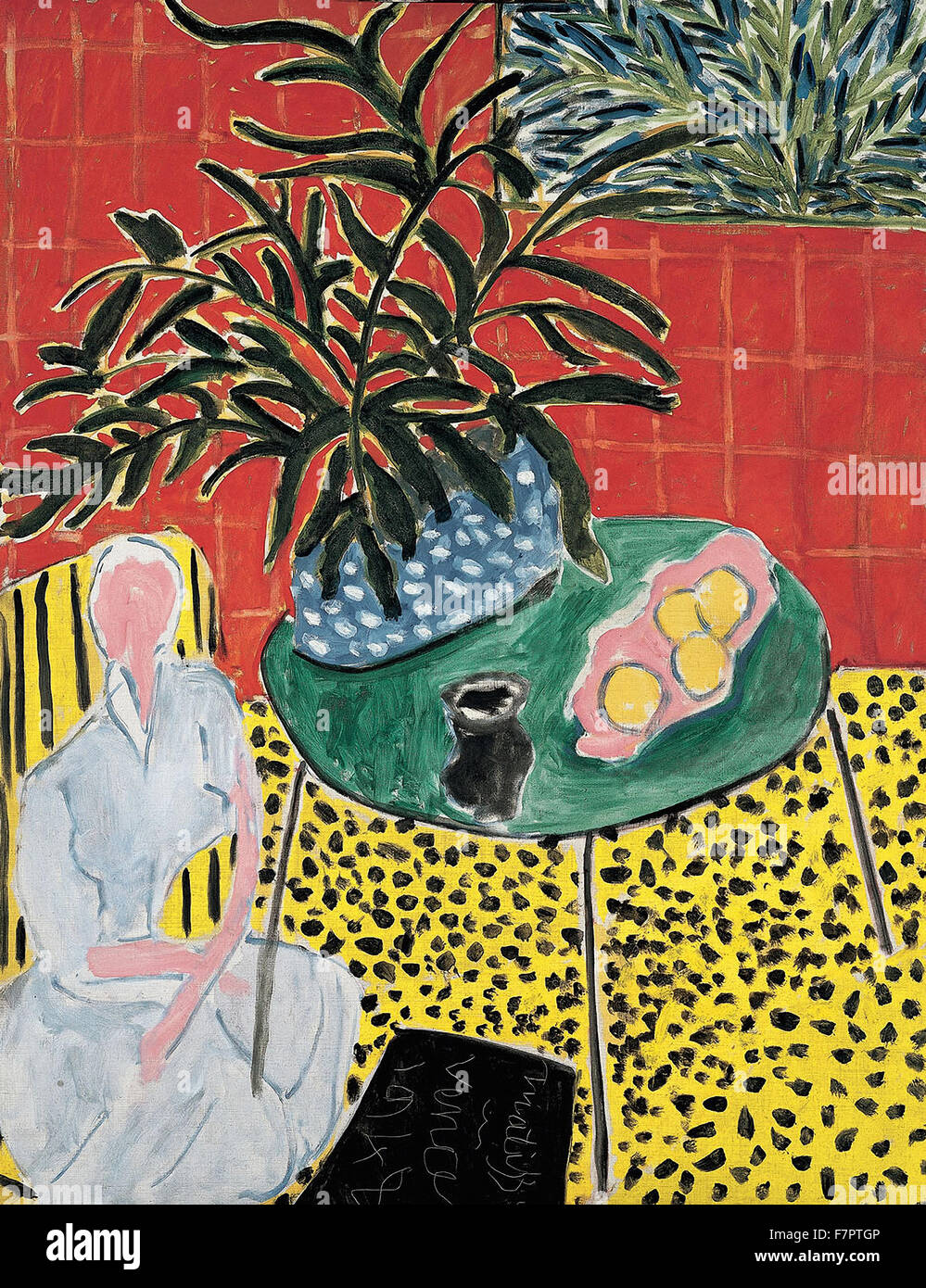 Henri Matisse - interno con il nero Fern Foto Stock