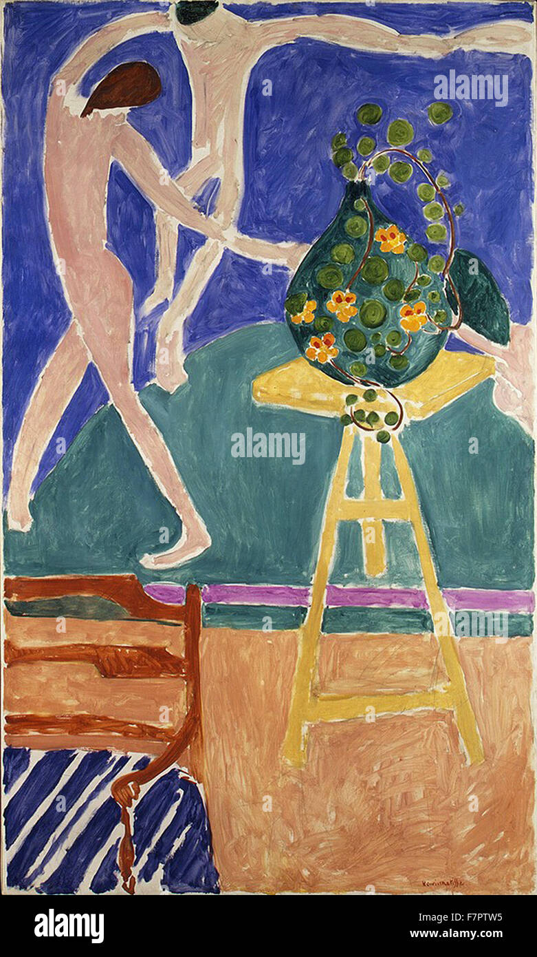 Henri Matisse - Nasturtiums il con il dipinto 'Danza' IO Foto Stock