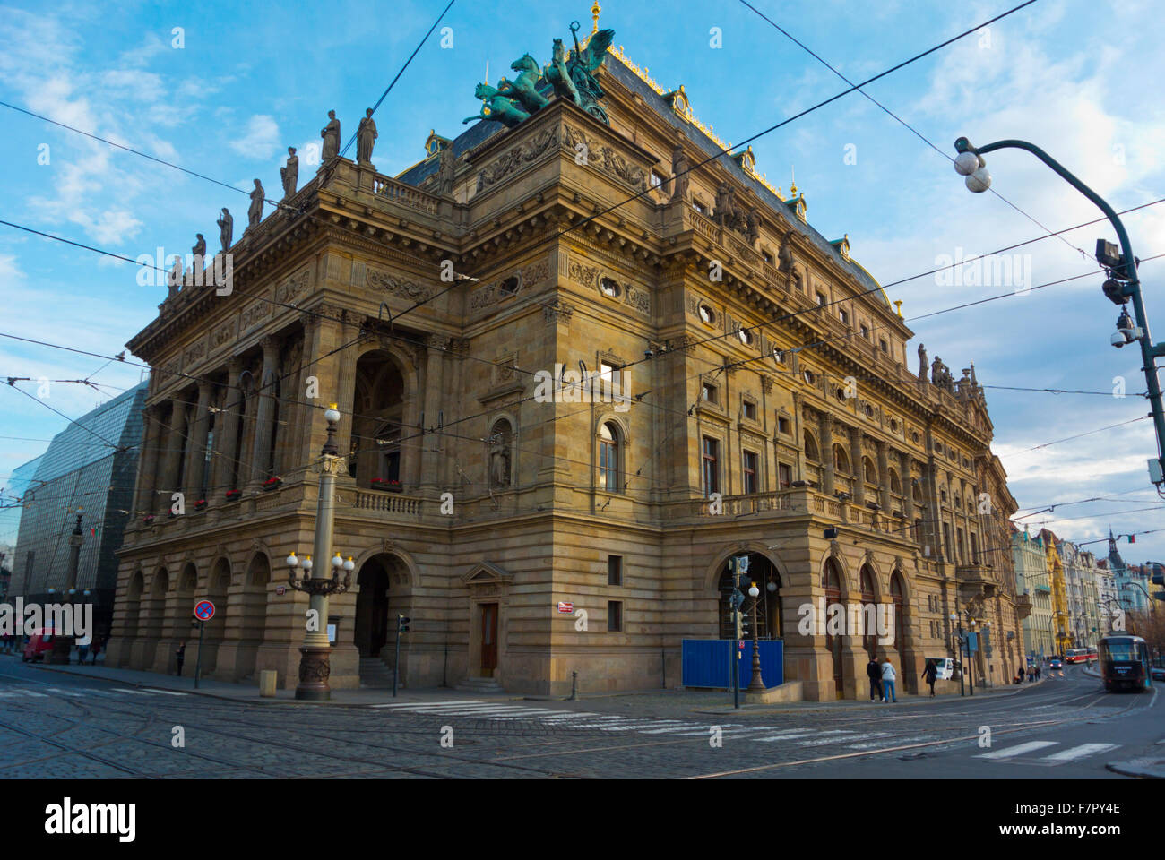 Národní divadlo, Teatro Nazionale di Praga, Repubblica Ceca Foto Stock