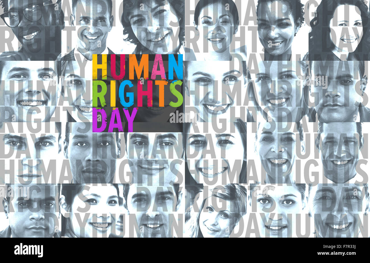 Immagine composita dei diritti umani Foto Stock