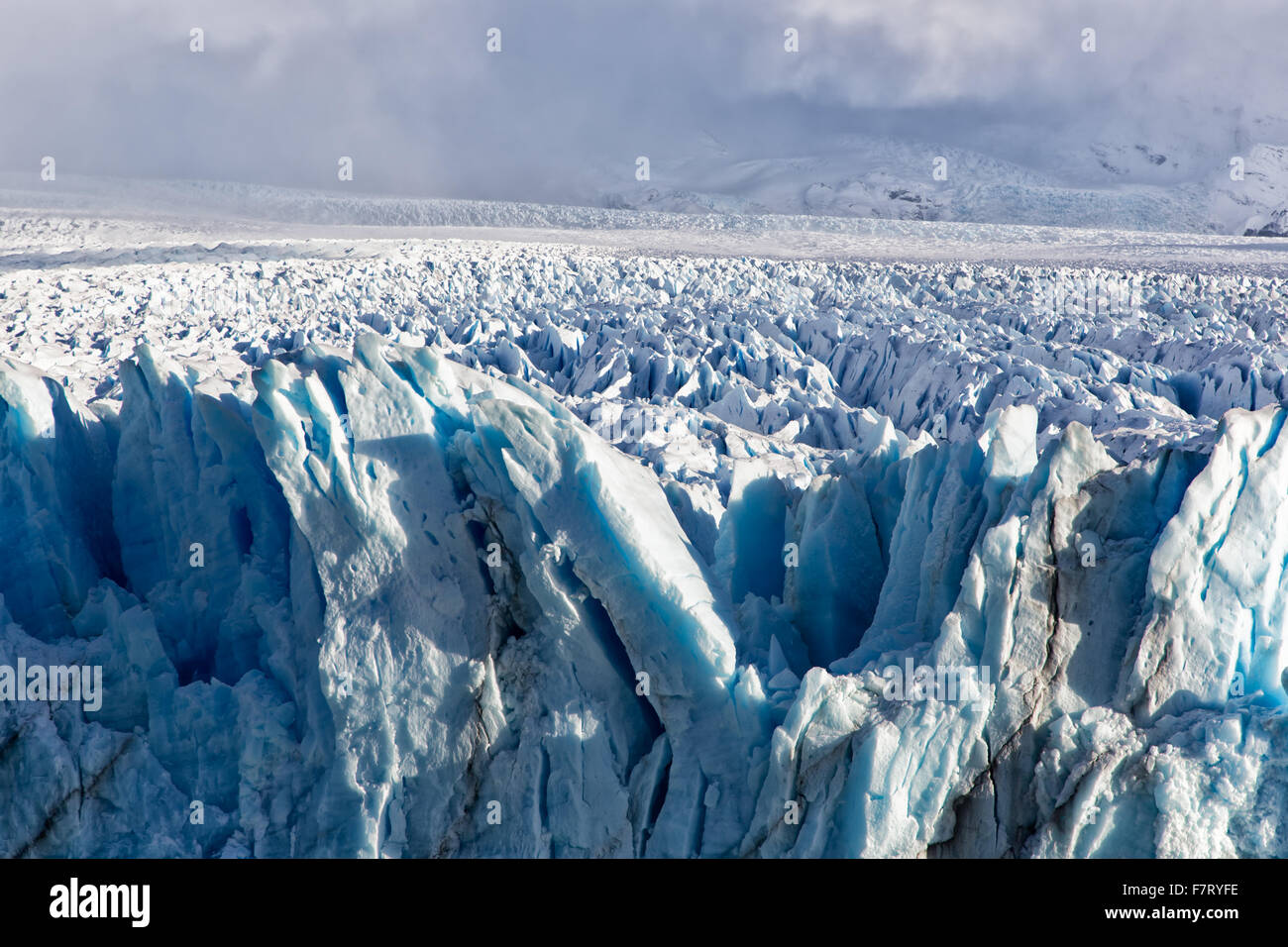 La formazione di ghiaccio nel Perito Moreno National Park, Patagonia, Argentina. Foto Stock