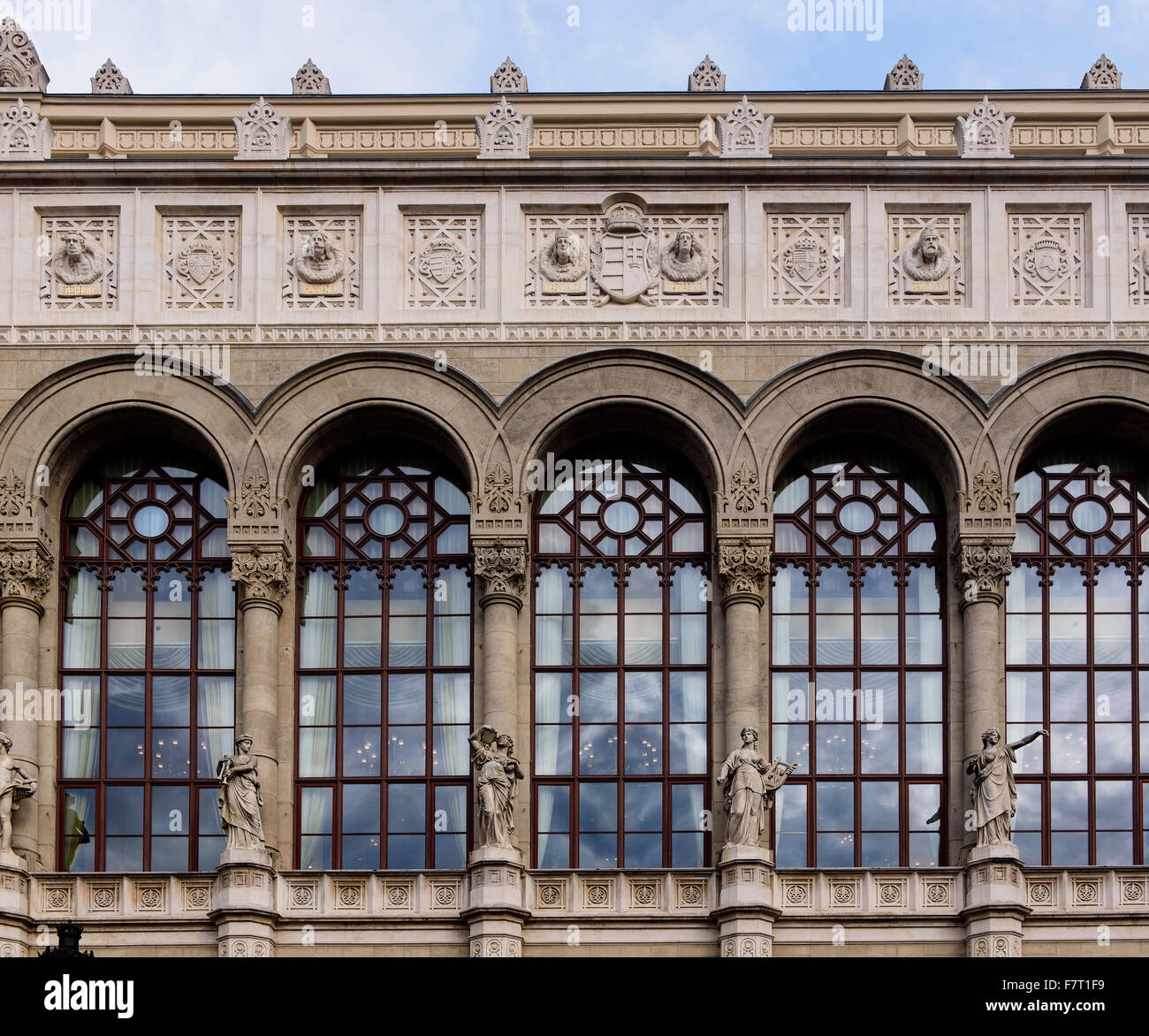 Pest Redoute, Pesti Vigadó al Vigadó tér, Budapest, Ungheria dall'UNESCO patrimonio mondiale Foto Stock