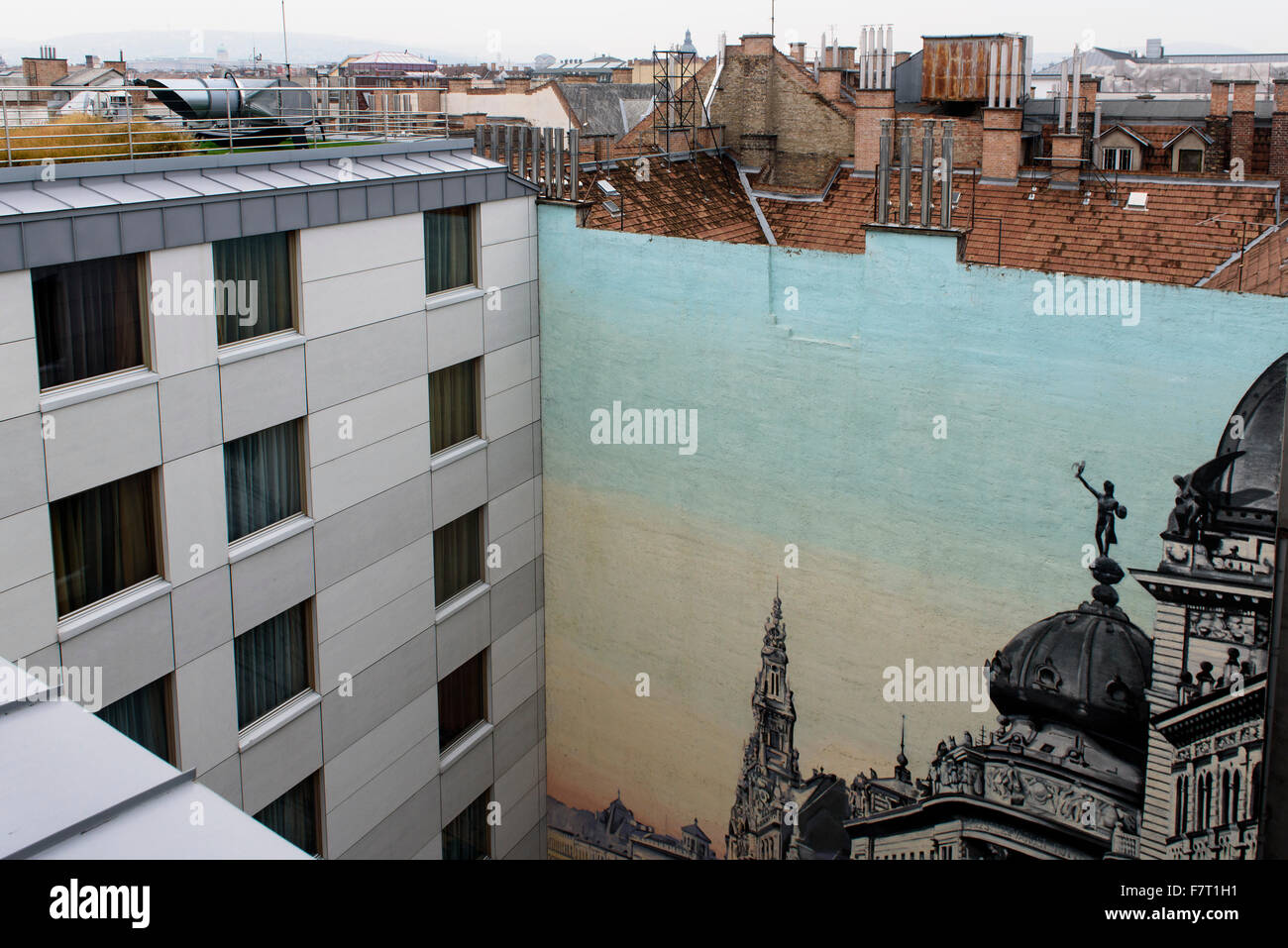 Hotel Continental di ex Hungrian bagno, Dohany u.42-44, Budapest, Ungheria Foto Stock