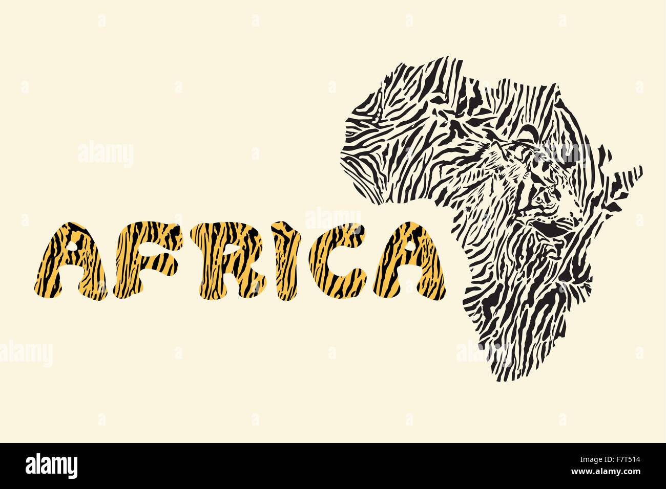 Sfondo costituito di un motivo di Tiger Illustrazione Vettoriale