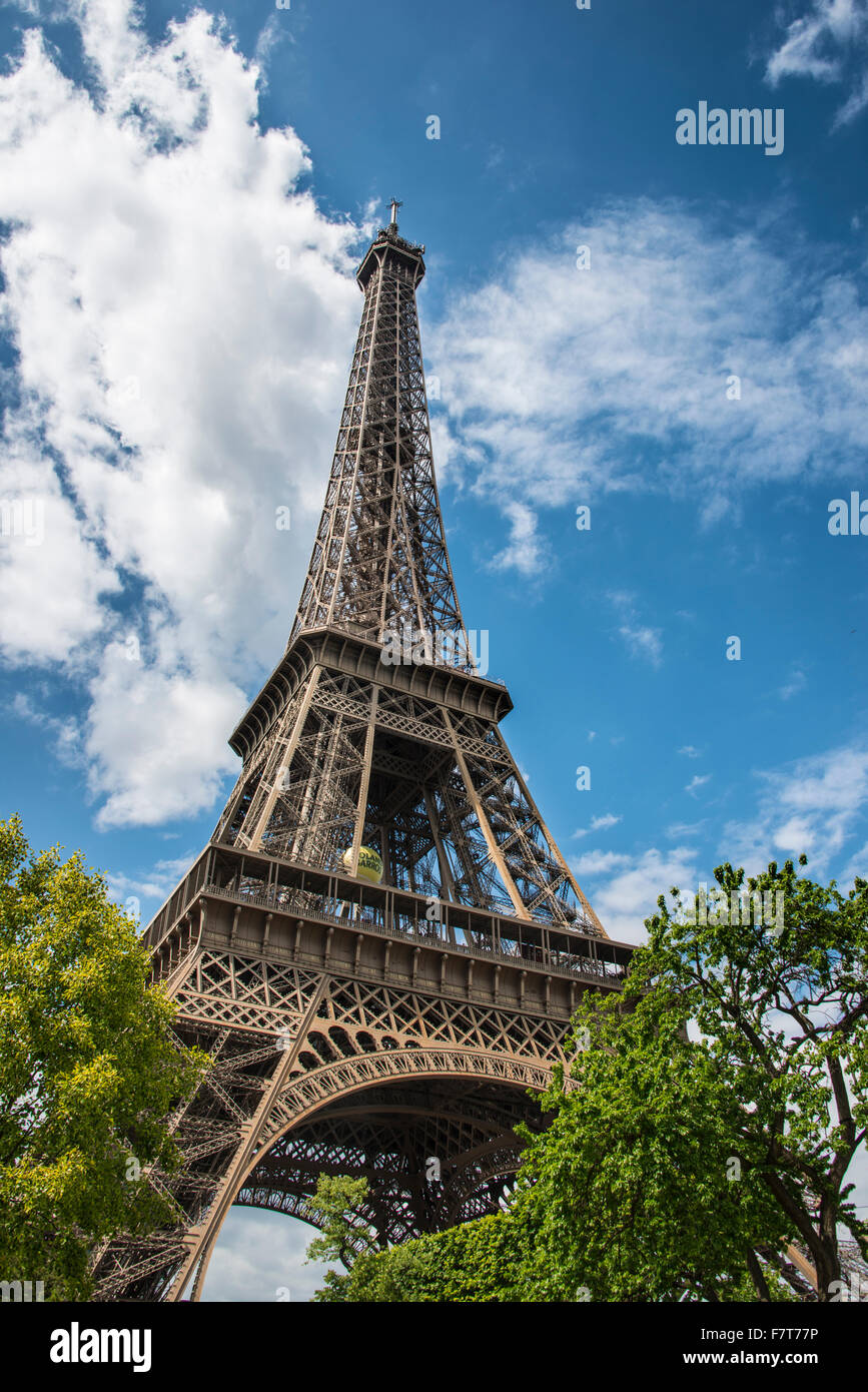 Torre Eiffel Tour Eiffel di Parigi e dell' Ile-de-France, Francia Foto Stock