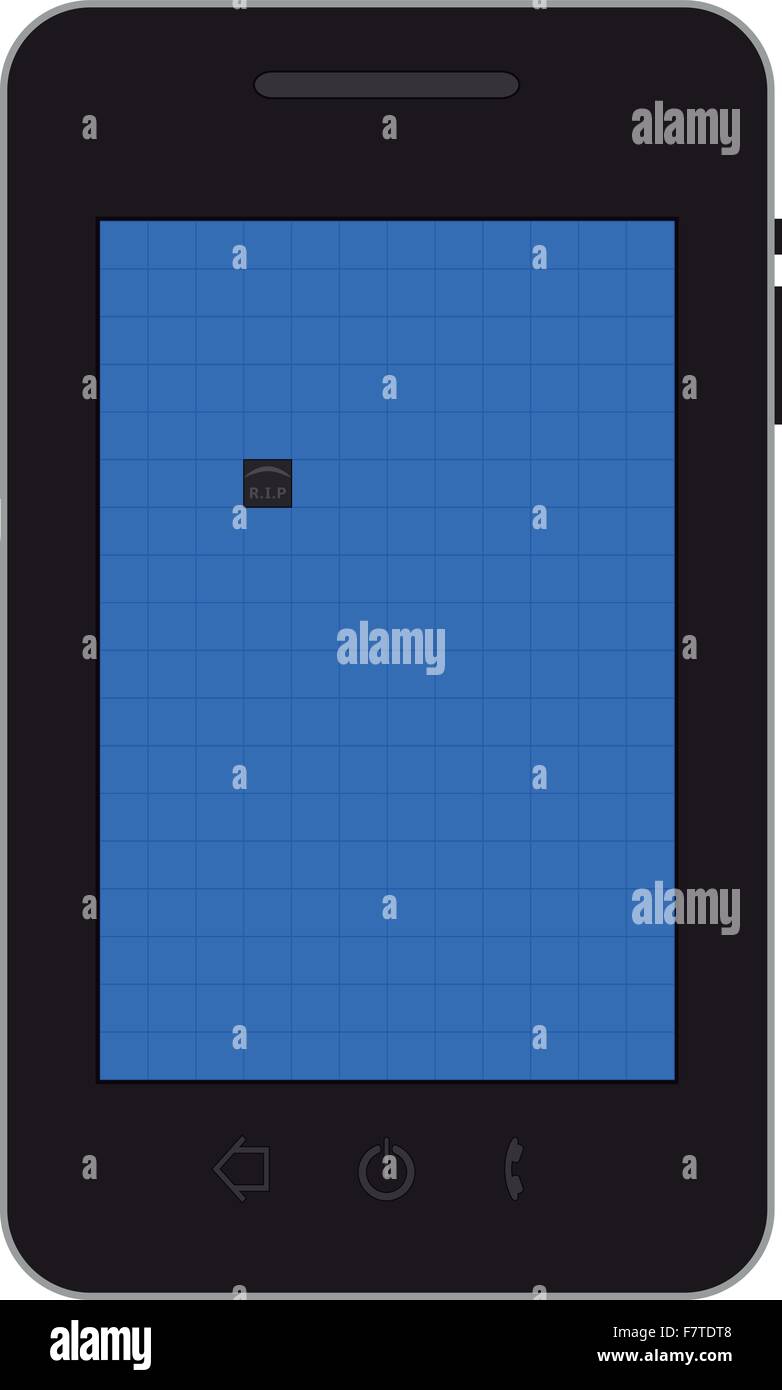 Mobile dead pixel Illustrazione Vettoriale