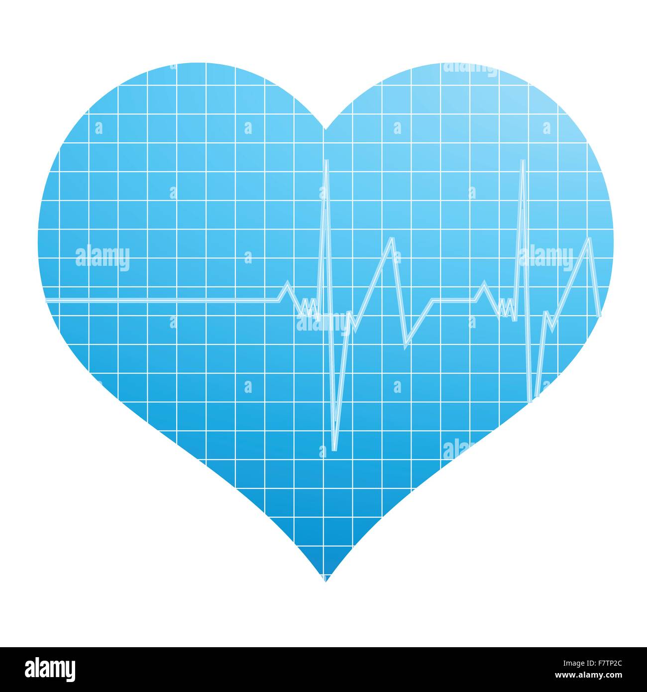 Cuore cardiogram Illustrazione Vettoriale