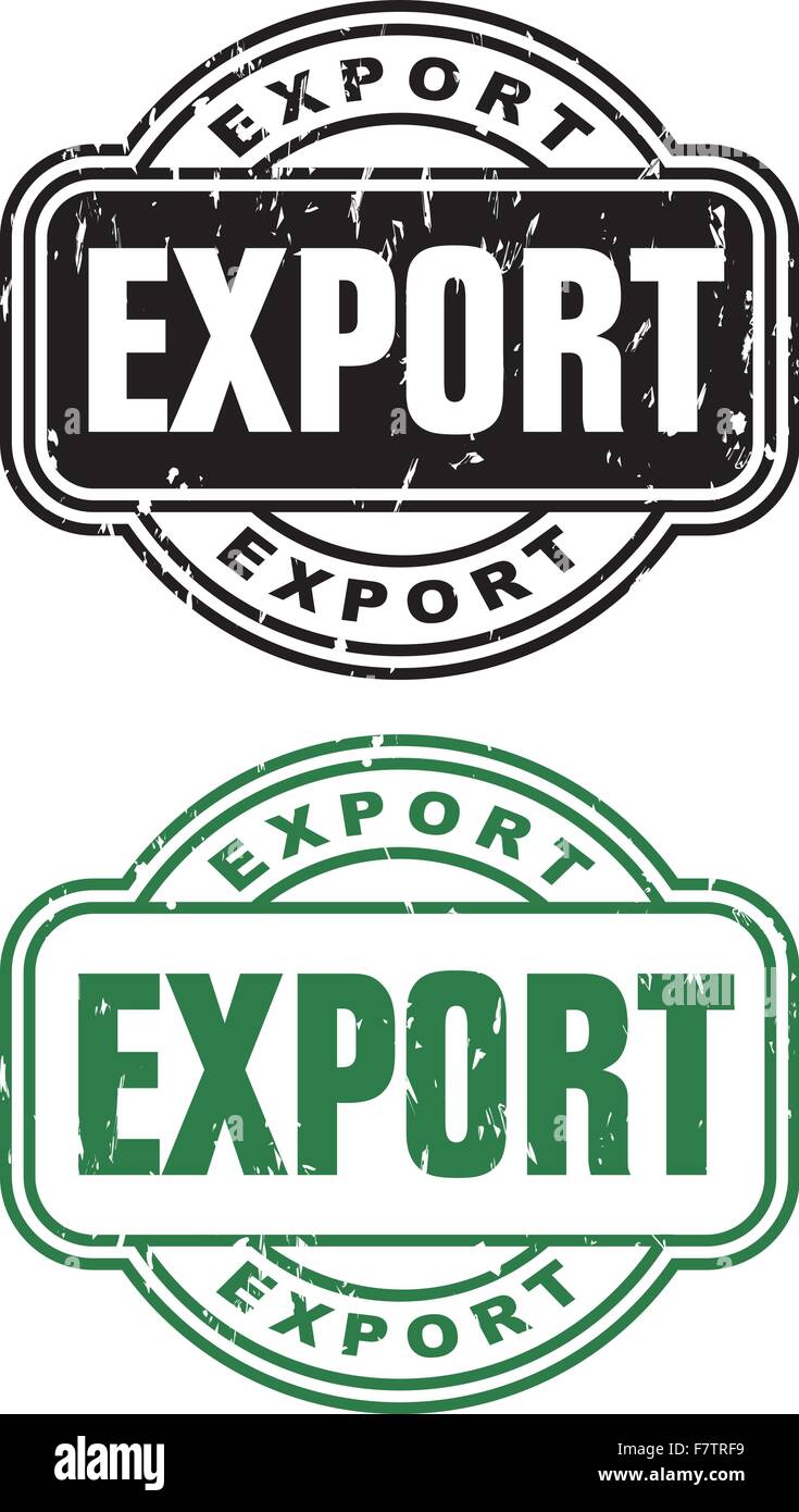 Esportazione di bollo Illustrazione Vettoriale