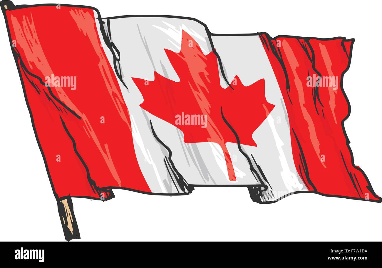 Bandierina del Canada Illustrazione Vettoriale