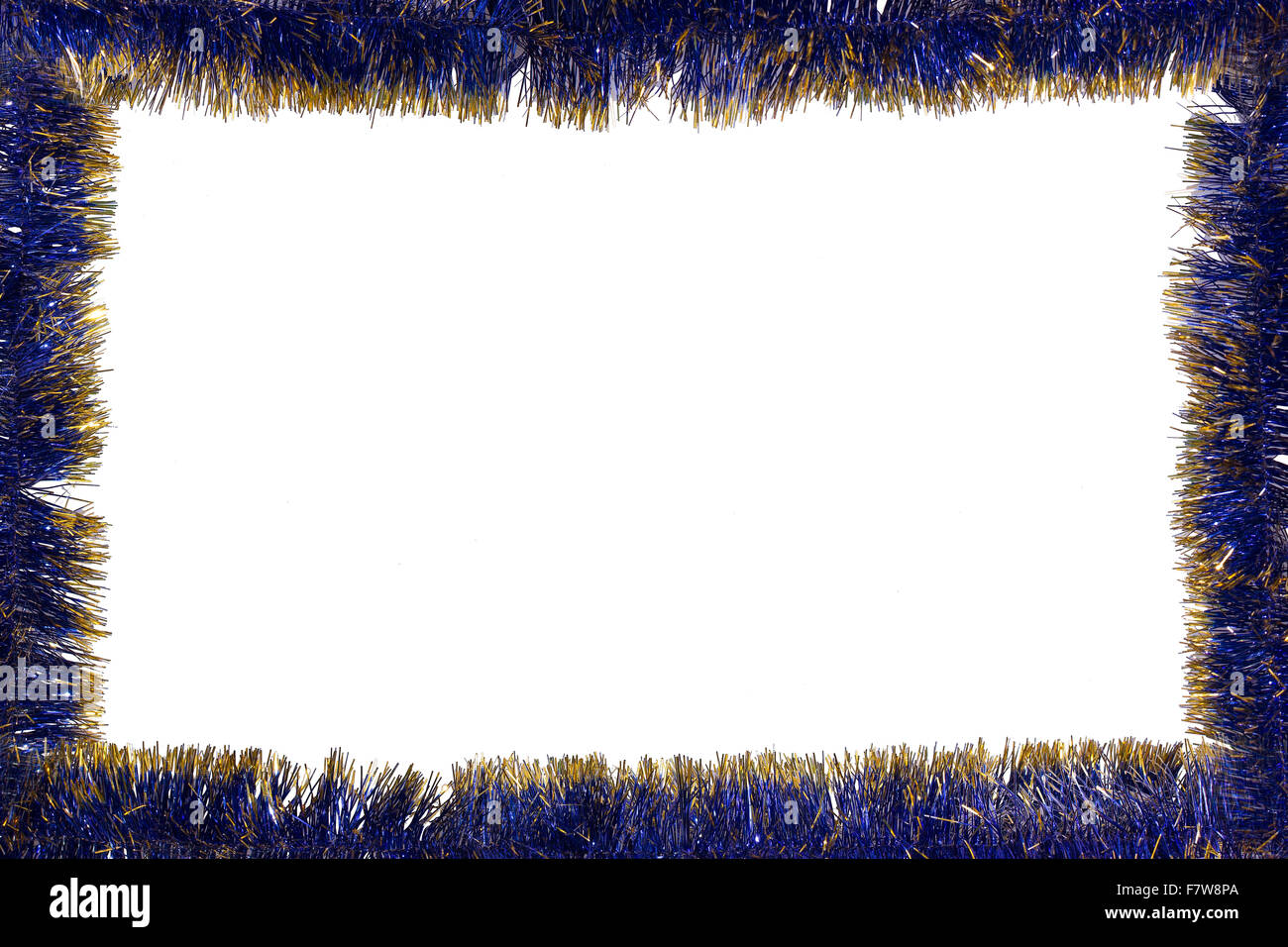 Photoframe fatta di tinsel è la migliore per Natale e Anno Nuovo foto Foto Stock