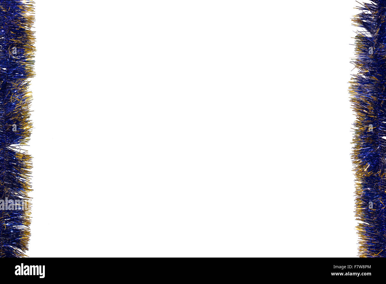 Photoframe fatta di tinsel è la migliore per Natale e Anno Nuovo foto Foto Stock