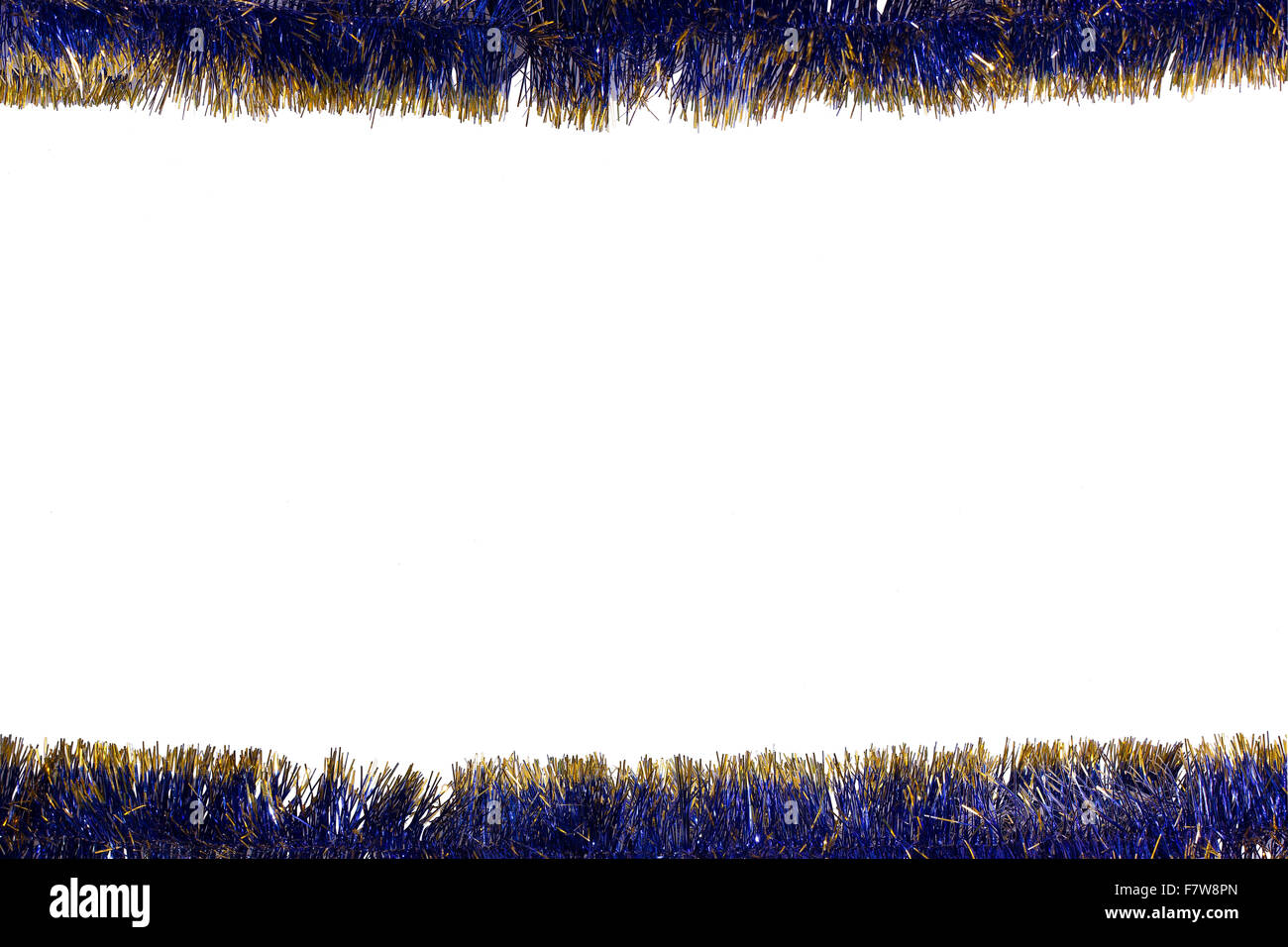 Photoframe fatta di tinsel è la migliore per Natale e Anno Nuovo foto Foto Stock