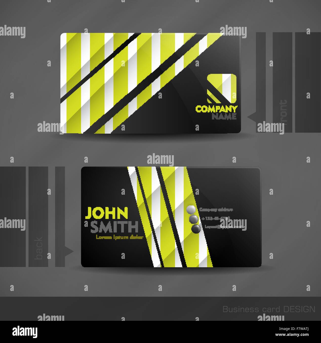 Business Card Design. Illustrazione Vettoriale