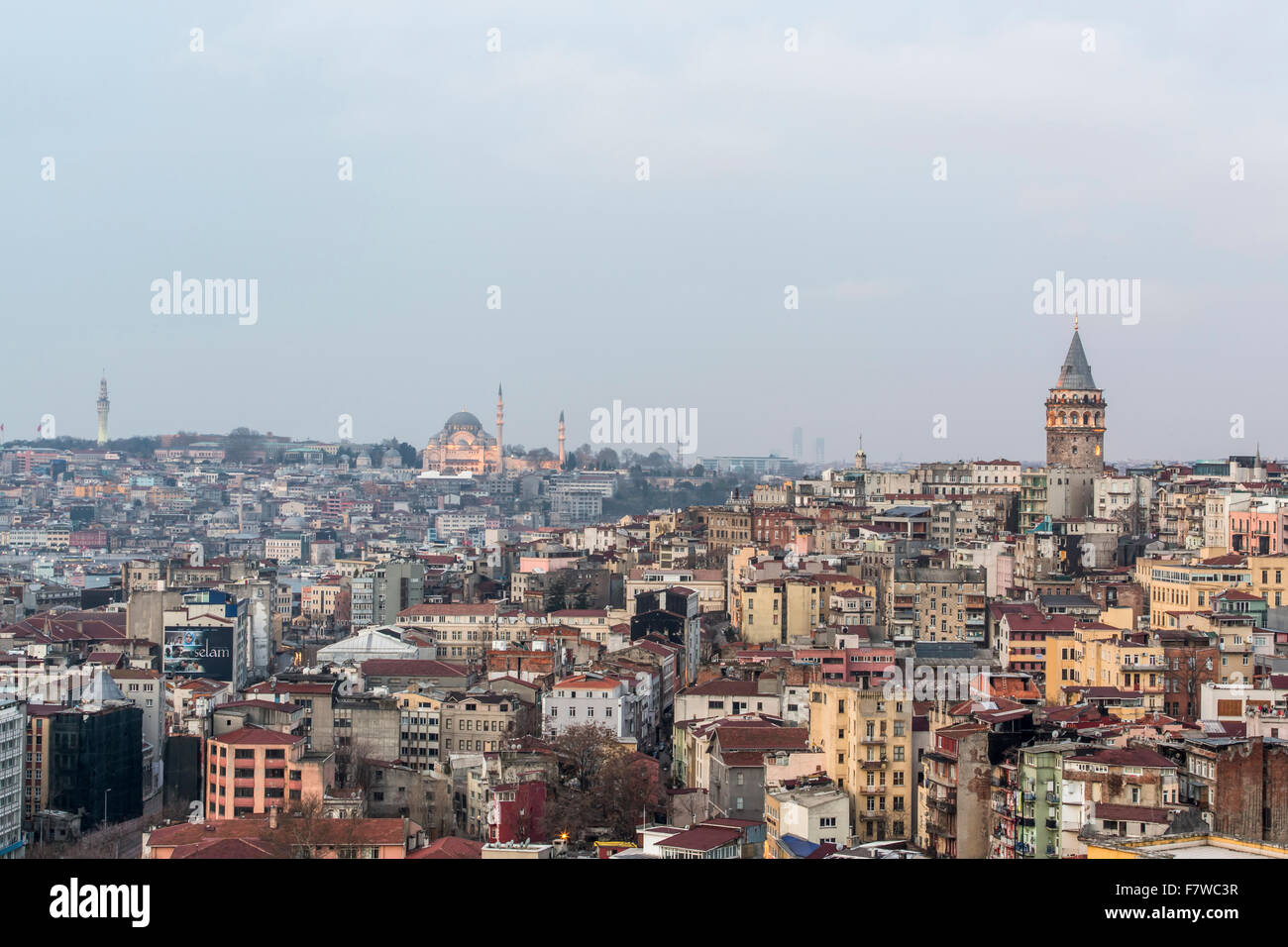 Vista della città di Istanbul, Turchia Foto Stock