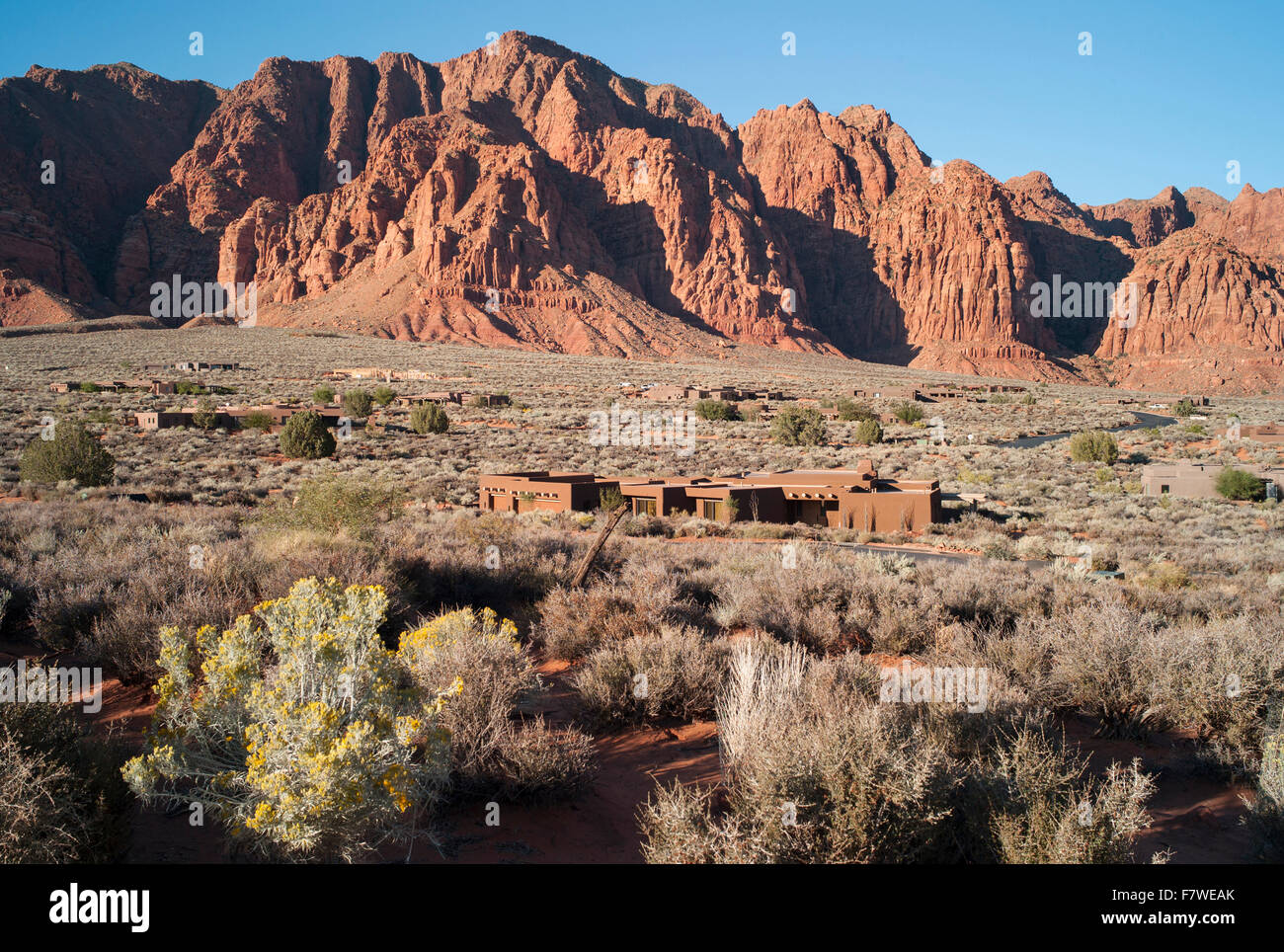 Stati Uniti, Utah, Kayenta, Adobe House Foto Stock