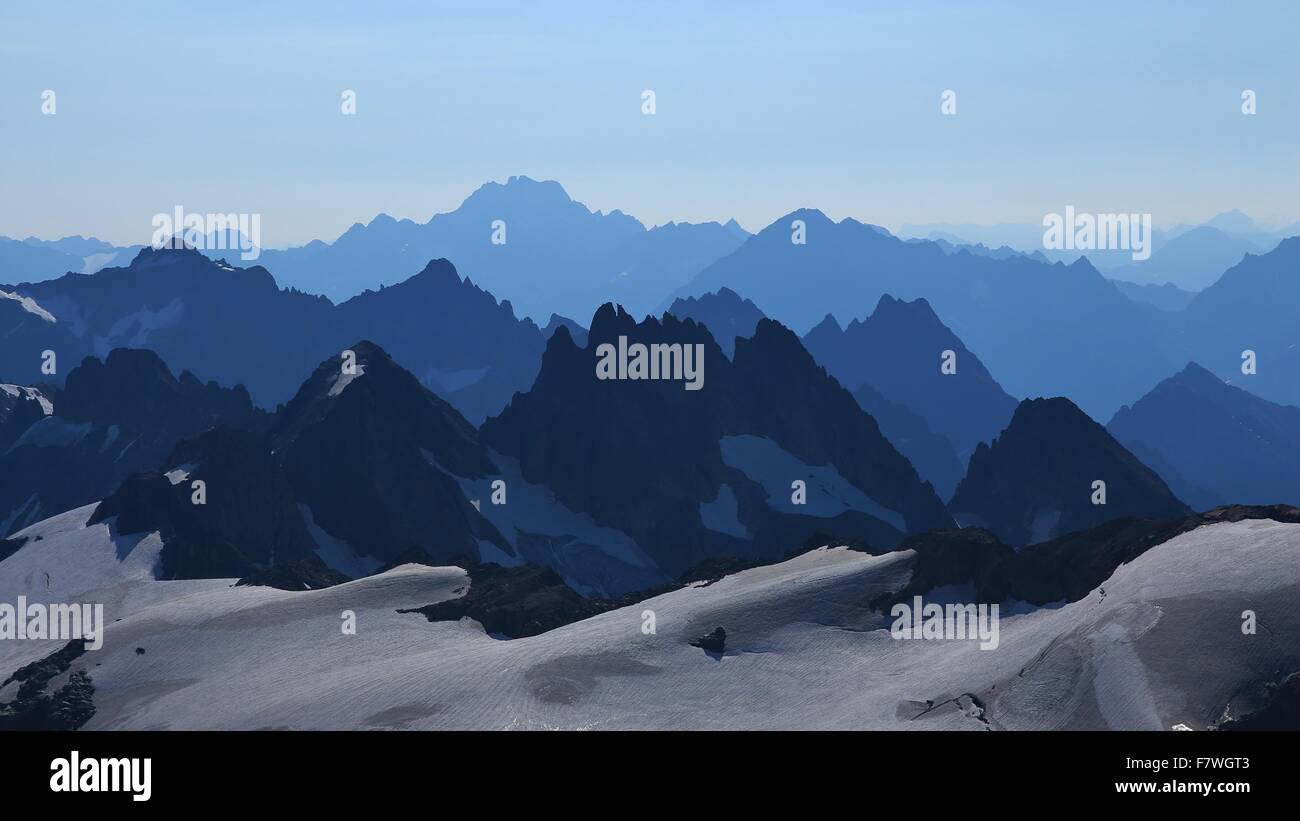 Vista dal Monte Titlis Foto Stock