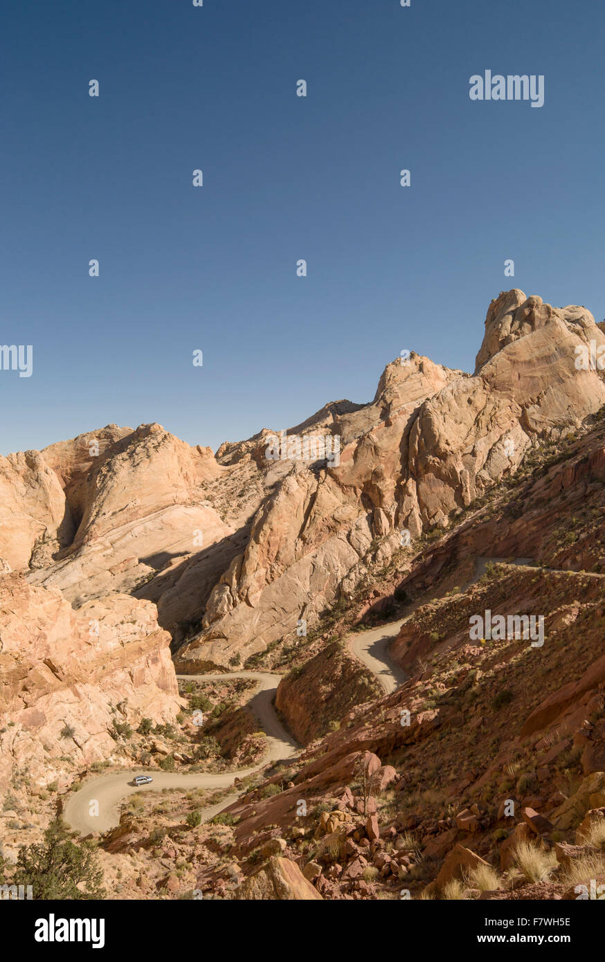 Waterpocket Fold, Capitol Reef National Park nello Utah, Stati Uniti Foto Stock