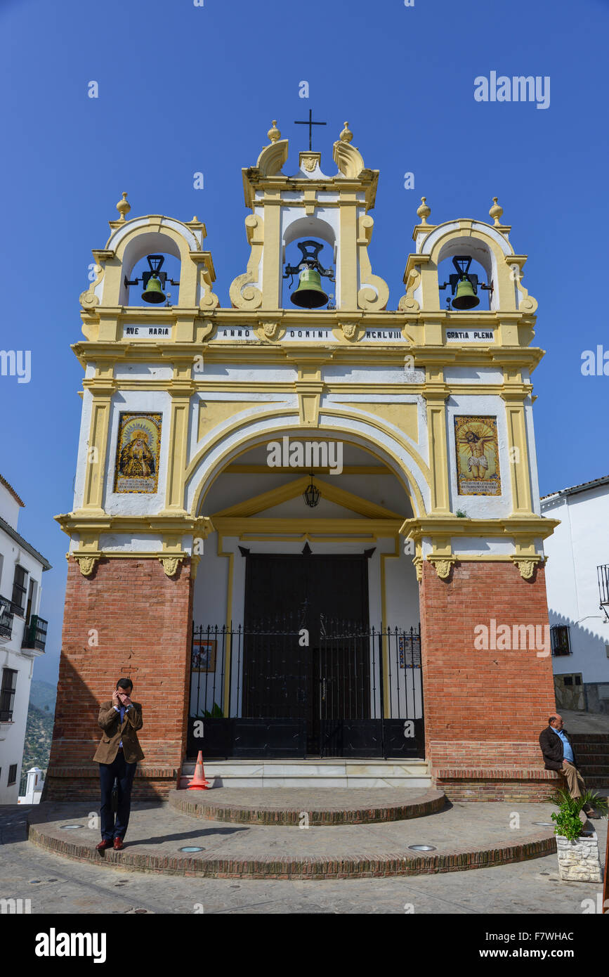 Chiesa barocca di San Juan a Zahara de la Sierra, Ronda, Spagna Foto Stock Chiesa barocca di San Juan a Zahara de la Sierra, Ronda, Spagna Foto Stock