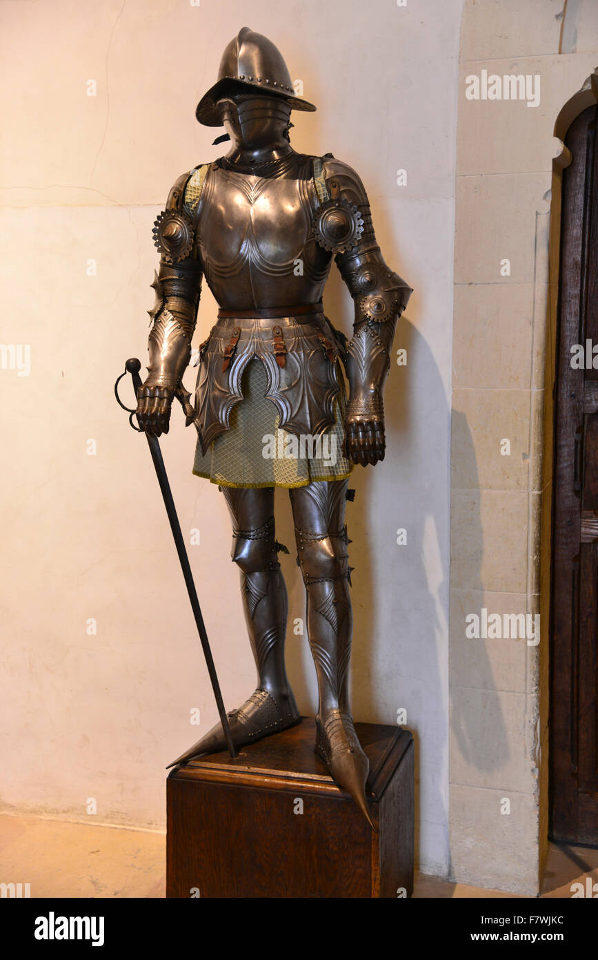 Statua in bronzo a Alcazar de Segovia, Spagna Foto Stock