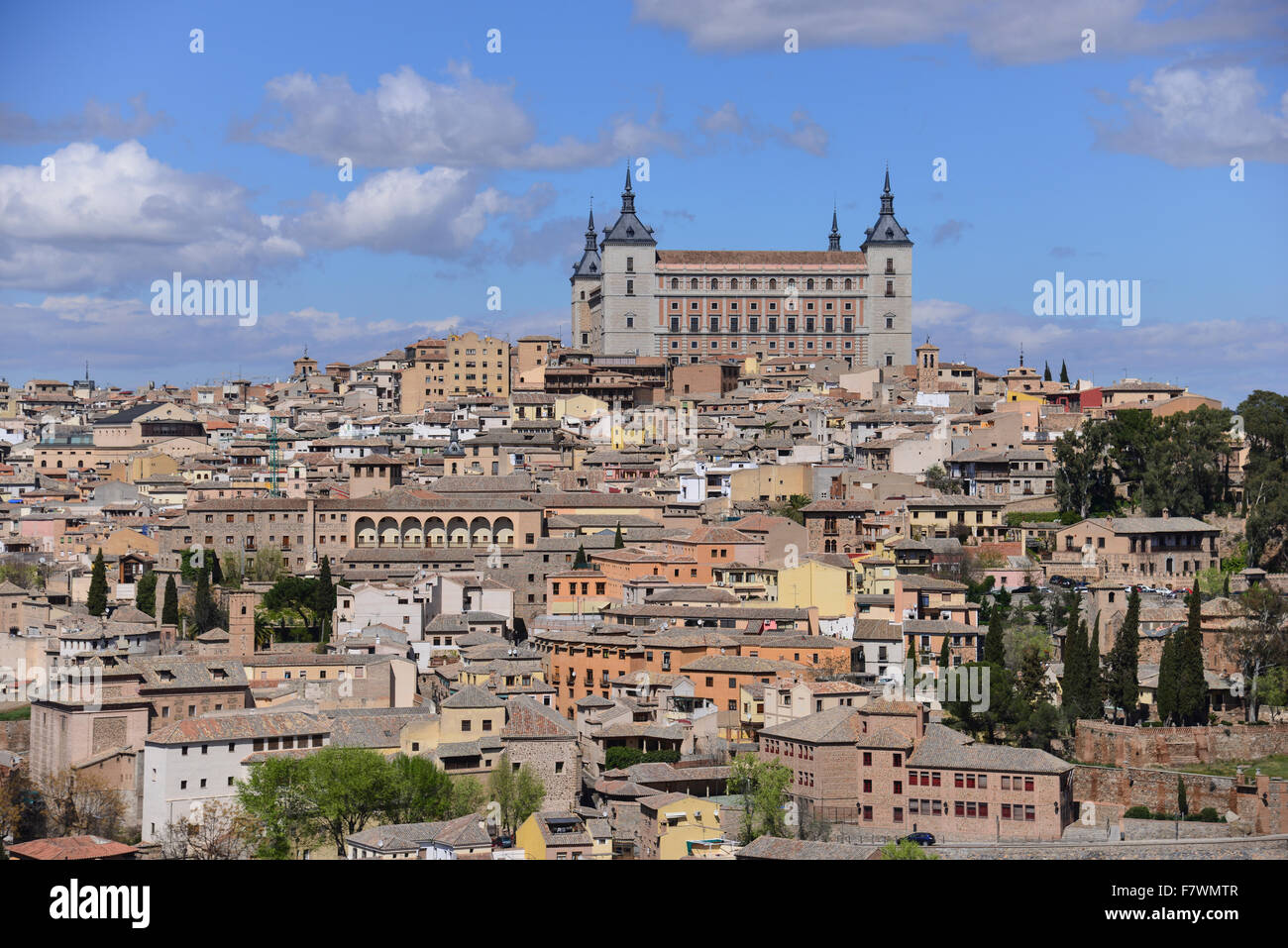 Vista della città di Toledo, Spagna Foto Stock