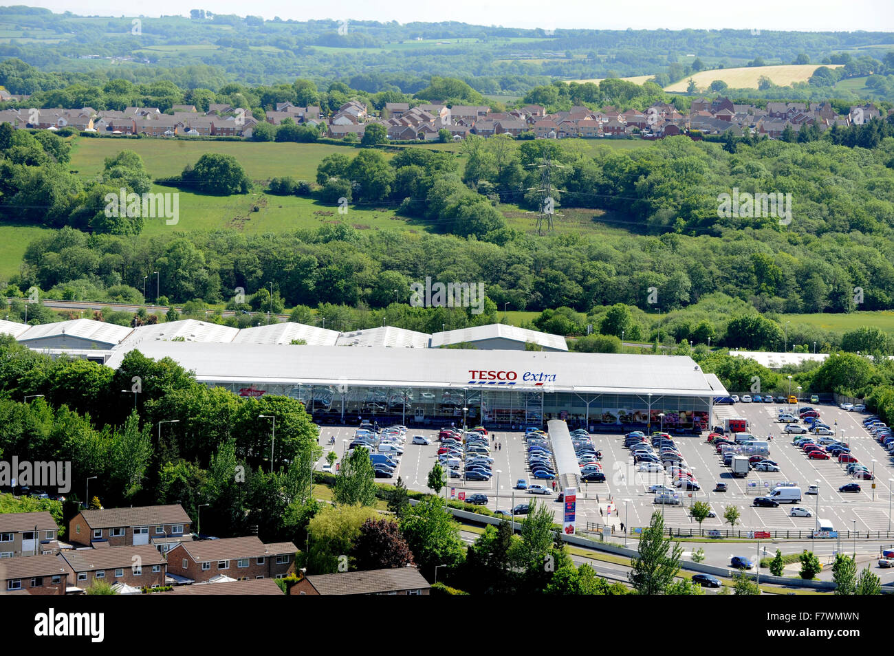 Supermercato Tesco ,Talbot Green ,Llantrisant South Wales UK Foto Stock