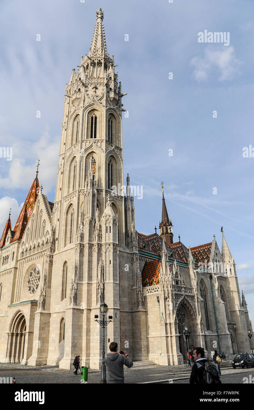 Matyas Templom, Budapest, Ungheria Foto Stock