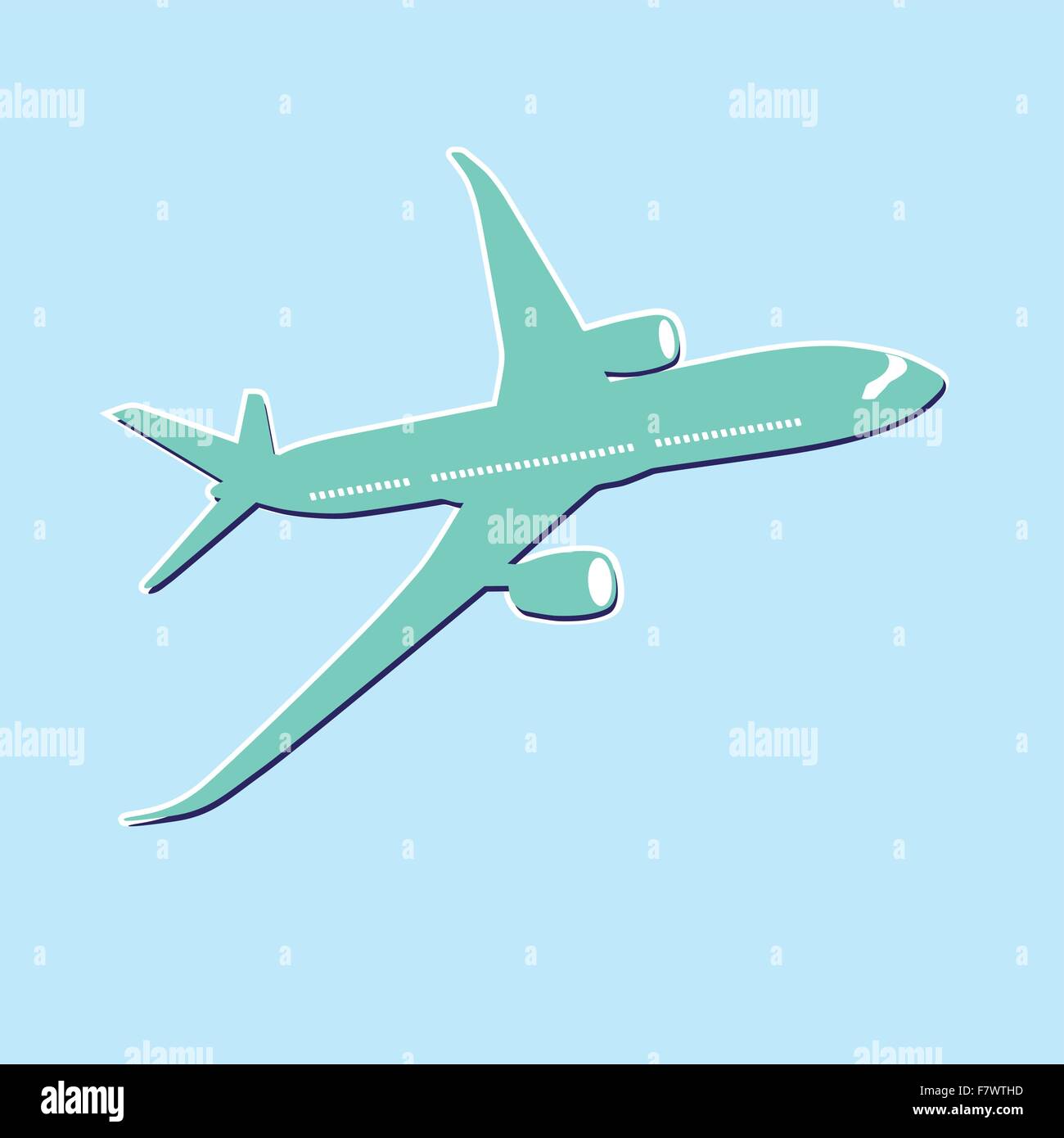 icona dell'aeroplano Illustrazione Vettoriale