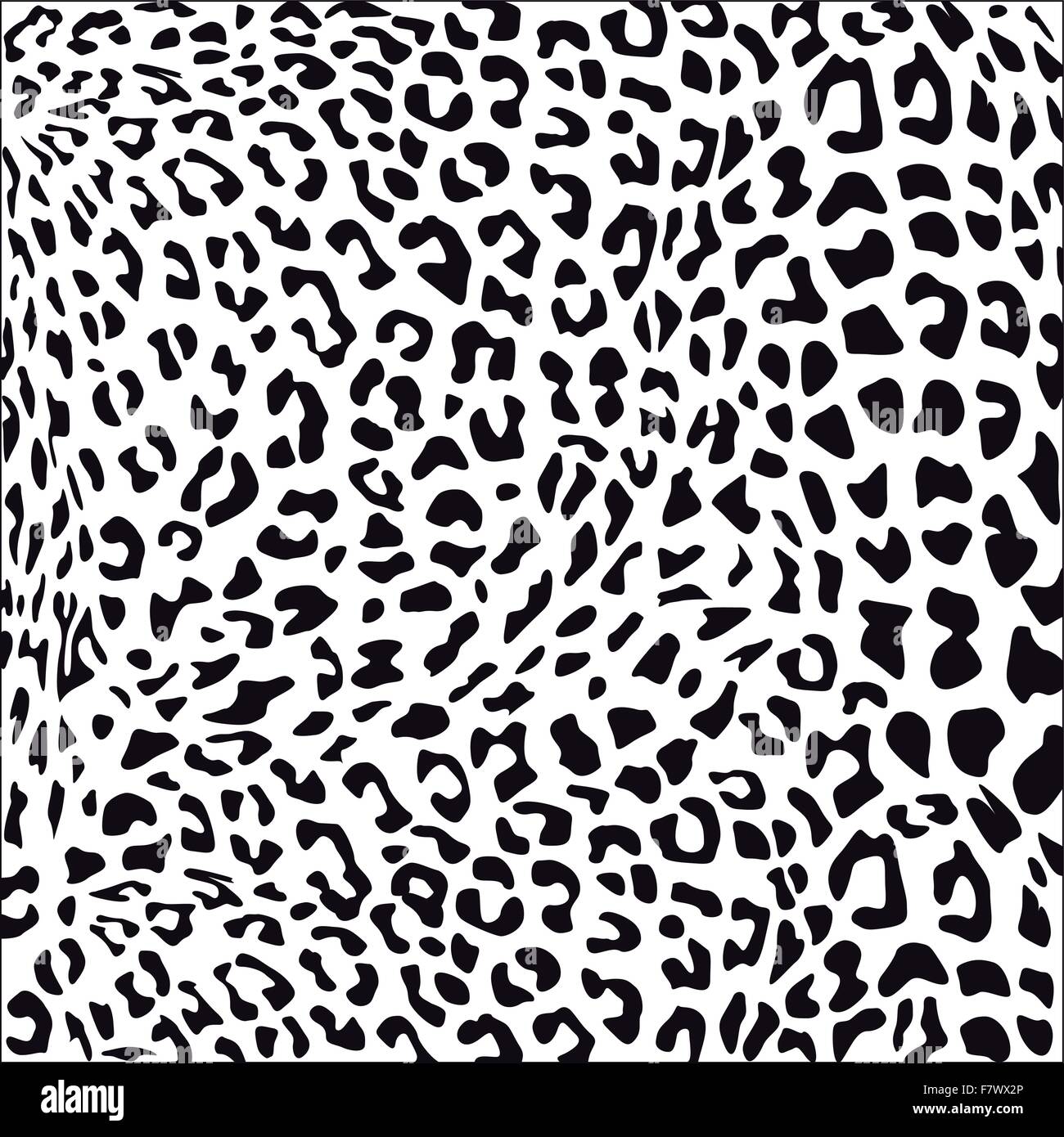 Leopard fur black Illustrazione Vettoriale