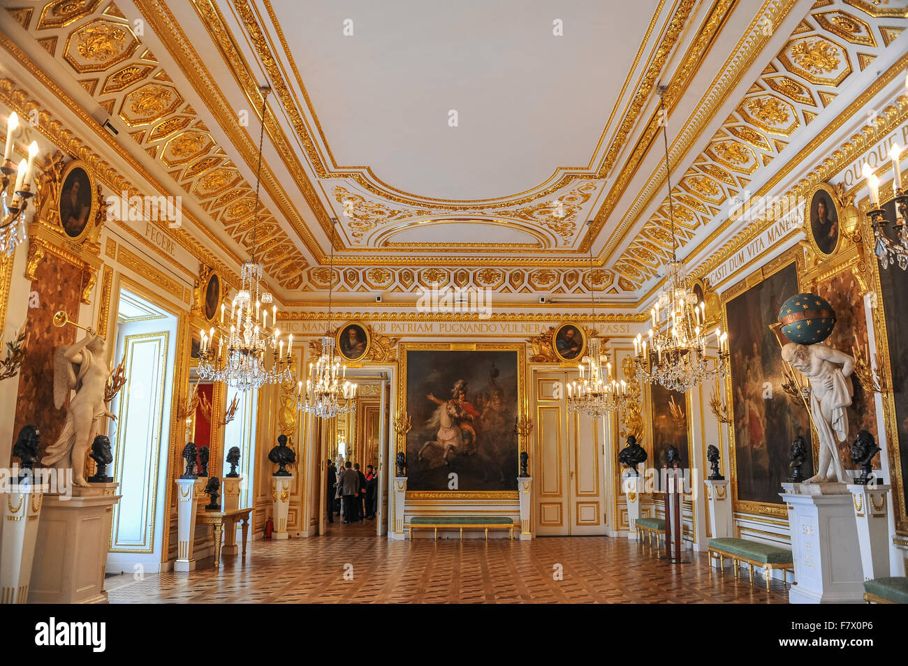 Cavaliere del Camera nel Castello Reale di Varsavia, Polonia Foto Stock