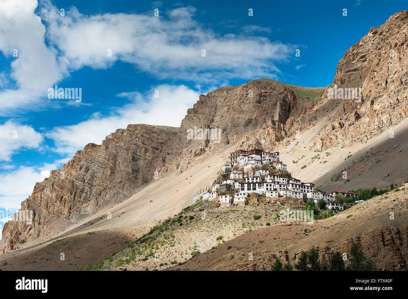 Il monastero di Ki, Spiti Valley, Himachal Pradesh, India Foto Stock
