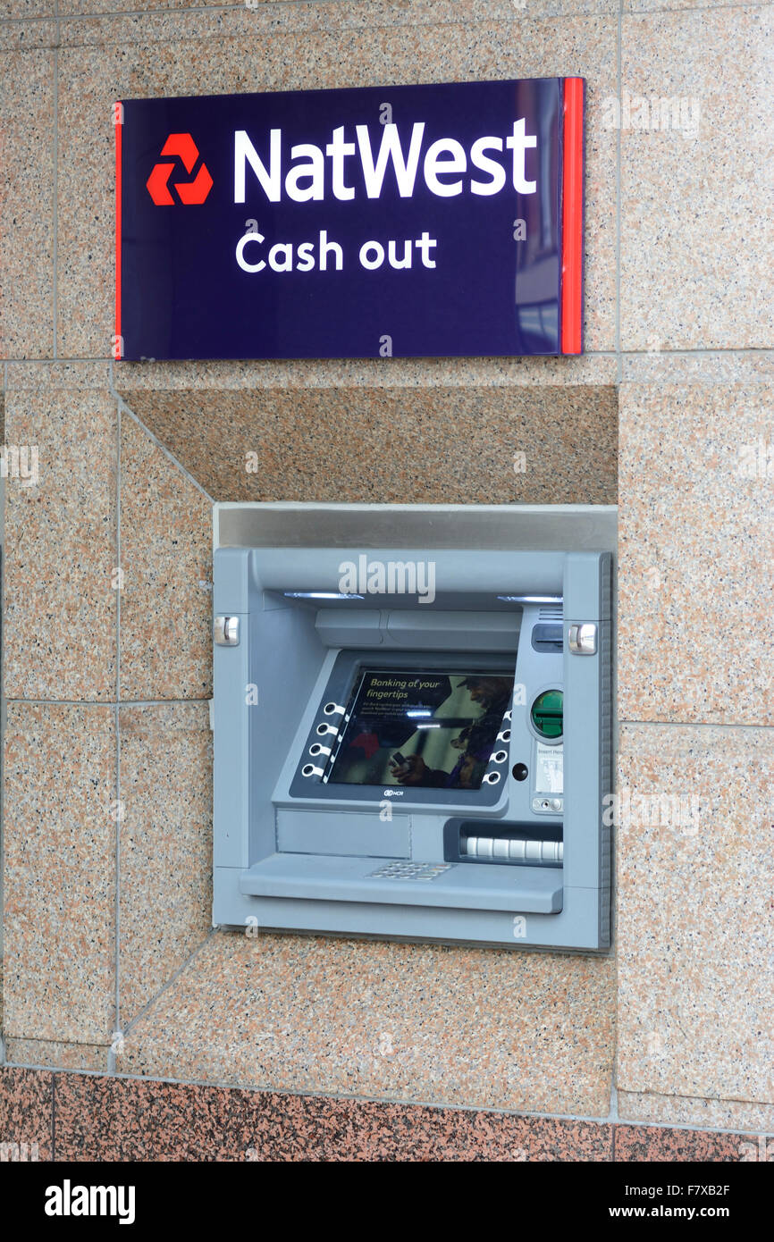 NatWest ATM - bancomat Foto Stock