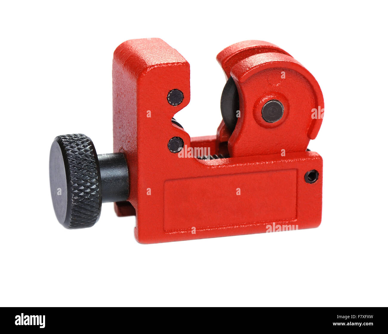 Utensile per il taglio di tubi sottili su sfondo bianco Foto Stock