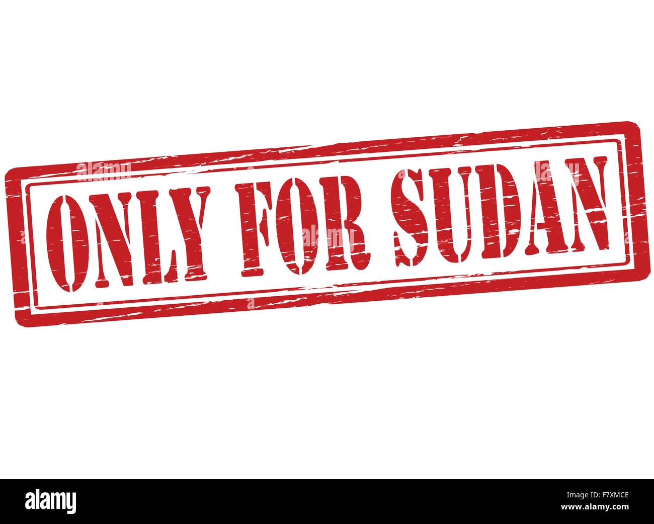 Solo per il Sudan Illustrazione Vettoriale