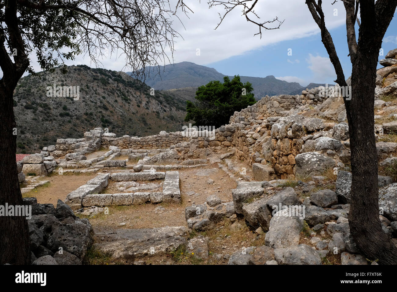 Rovine di lato in creta, città stato dell'Latians. Iv e III secolo A.C. Foto Stock