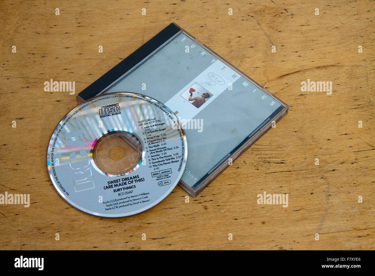 L' degli Eurythmics 1983 album Sweet Dreams (sono fatti di questo) Foto Stock