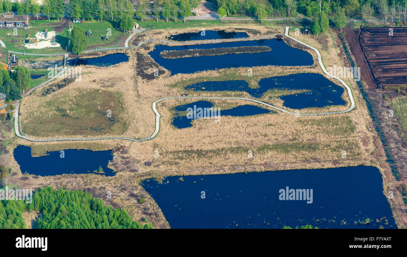 Parco giochi a goldenstedter moor, vechta distretto, Bassa Sassonia, Germania Foto Stock