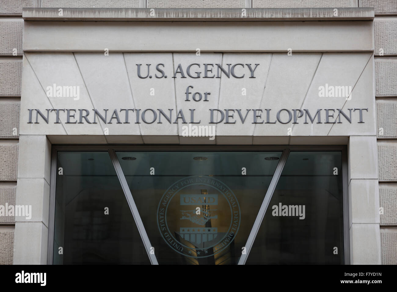 Ufficio, Agenzia statunitense per lo Sviluppo Internazionale, Ronald Reagan Building, Washington, Stati Uniti Foto Stock
