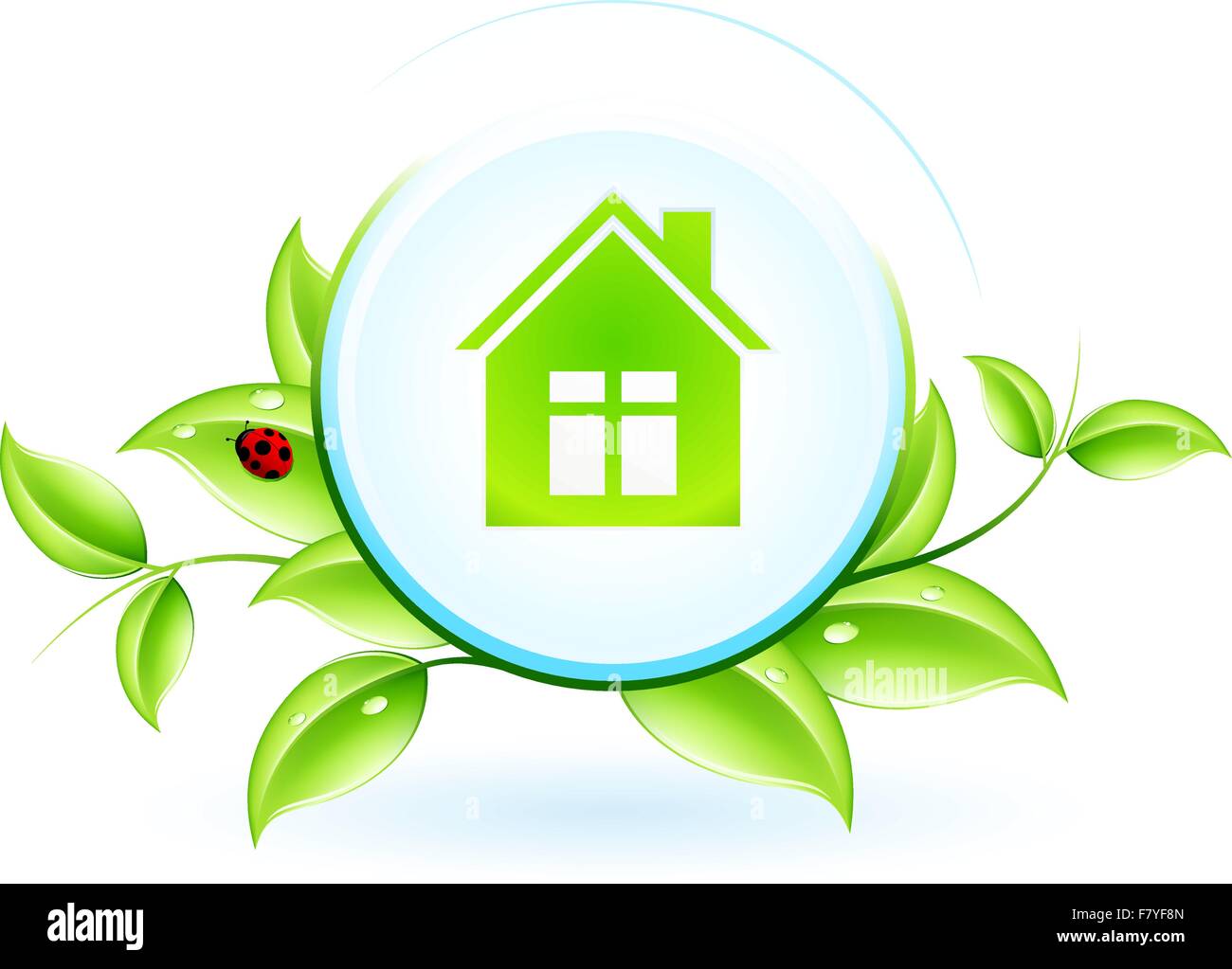 Green House simbolo Illustrazione Vettoriale