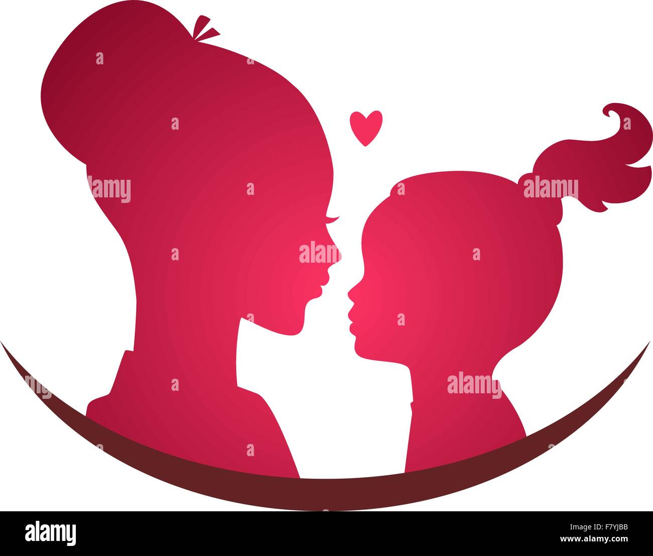 Mamma e figlia di amore Immagine e Vettoriale - Alamy